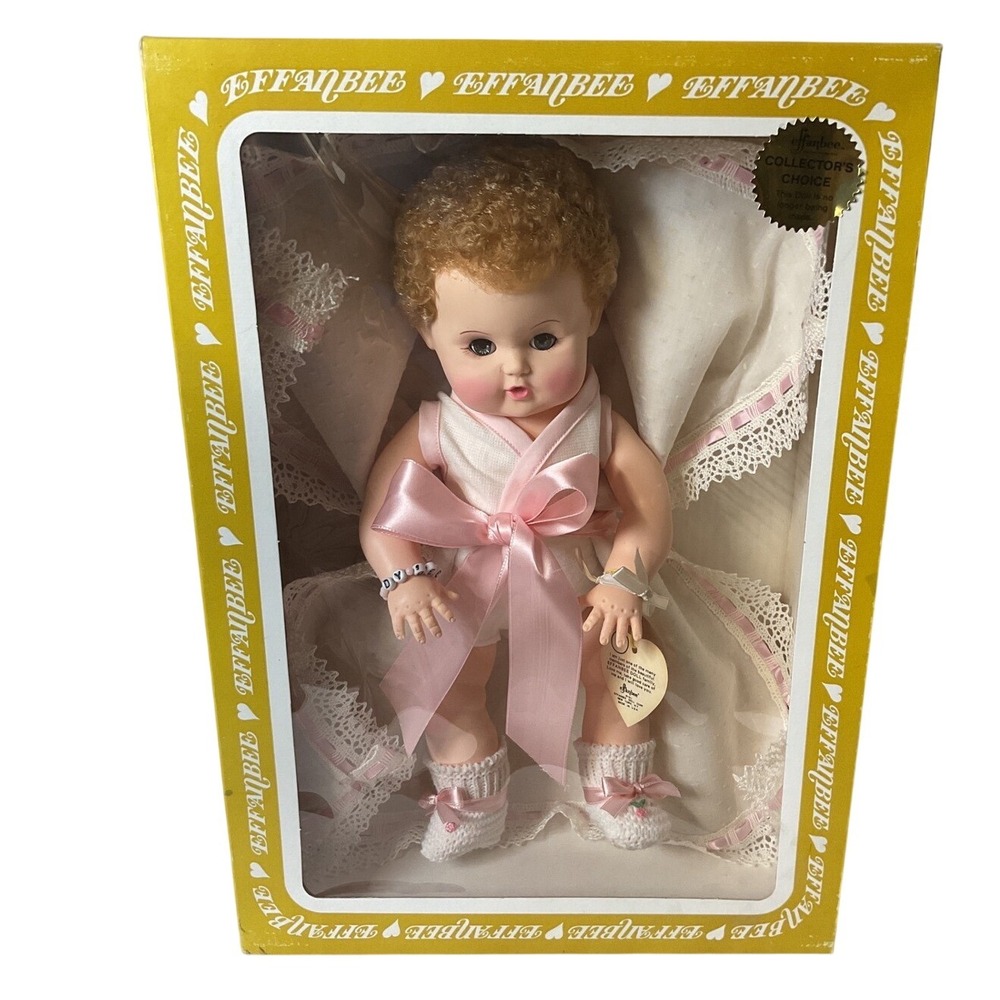 Effanbee Collector's Choice Doll No Longer Made Vintage Doll‎ In Box Pink Outfit
